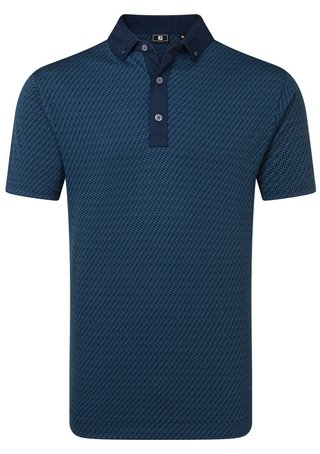 FootJoy Star Geo Jacquard polo uomo, navy