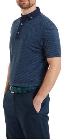 FootJoy Star Geo Jacquard polo uomo, navy