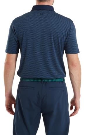 FootJoy Star Geo Jacquard polo uomo, navy