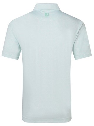FootJoy Wingtip Floral Lisle polo uomo, white/sea glass