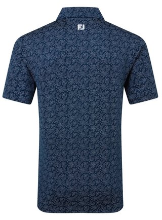 FootJoy Wingtip Floral Lisle polo uomo, navy/white