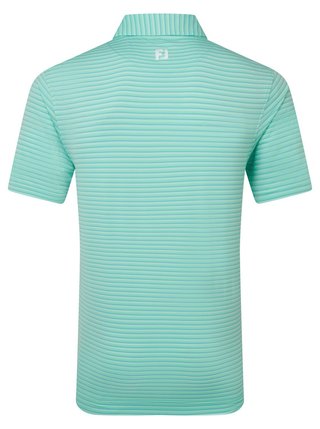 FootJoy Shadow Stripe Lisle polo da uomo, sea glass