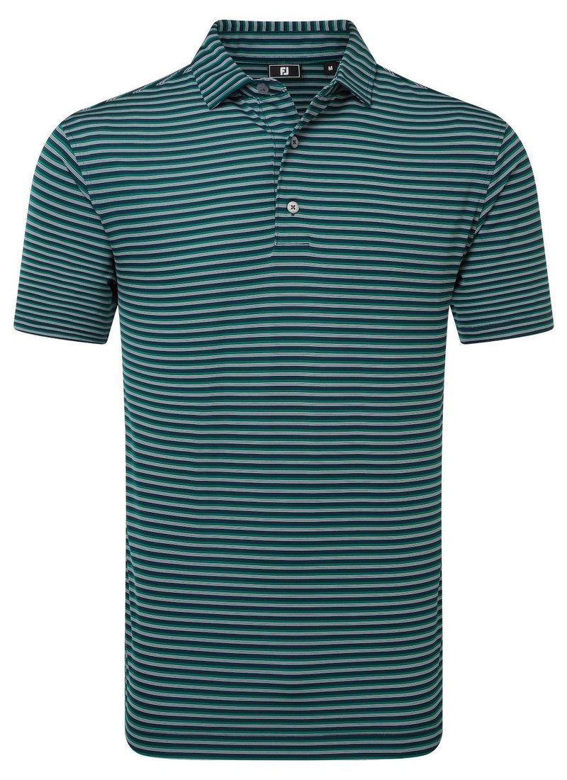 FootJoy Shadow Stripe Lisle polo da uomo, navy