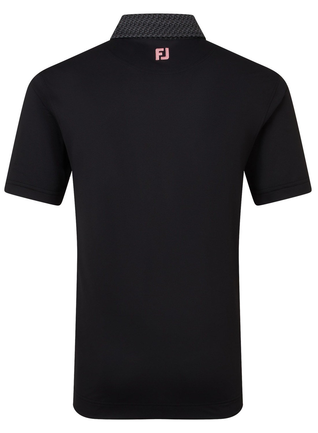 FootJoy Star Geo Trim Pique polo da uomo, nero