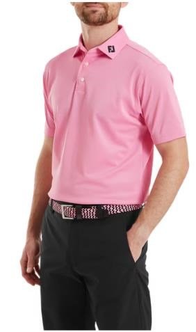 FootJoy Stretch Pique Solid polo uomo, pink pop
