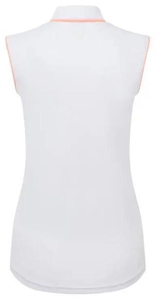 FootJoy Sleeveless polo da donna, bianco