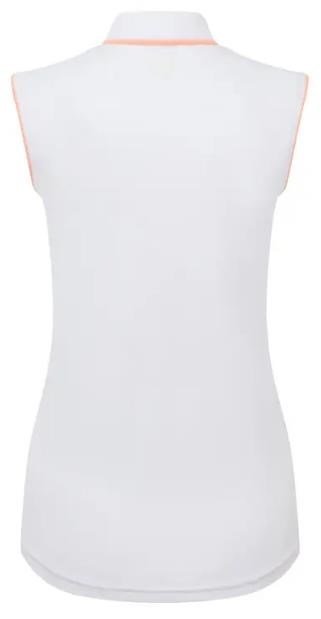 FootJoy Sleeveless polo da donna, bianco