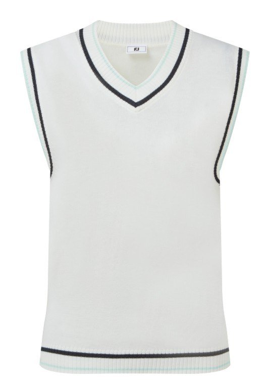 FootJoy Sweater Tank canotta donna, bianca