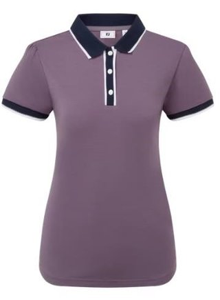 FootJoy Cap Sleeve polo donna, dusty violet/navy