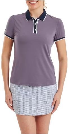 FootJoy Cap Sleeve polo donna, dusty violet/navy