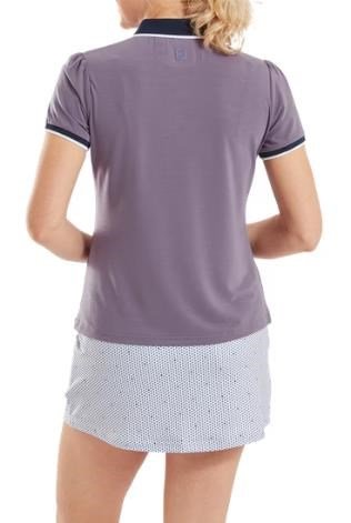 FootJoy Cap Sleeve polo donna, dusty violet/navy