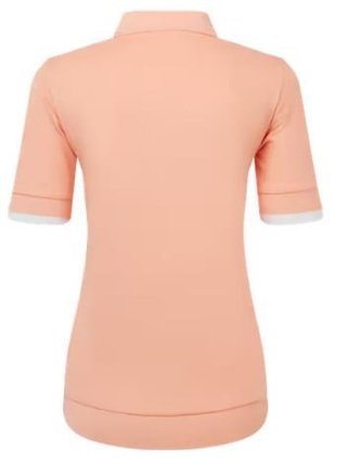 FootJoy Texture Knit polo da donna, desert peach/white