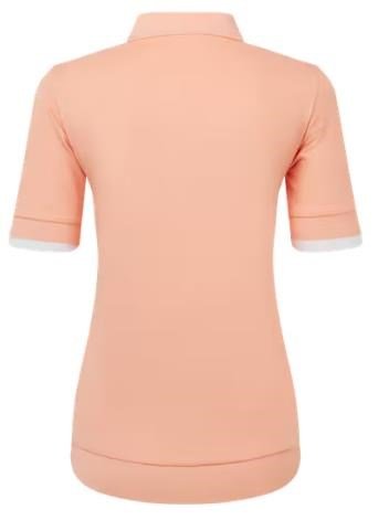 FootJoy Texture Knit polo da donna, desert peach/white