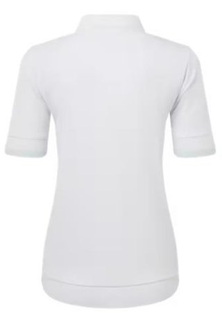 FootJoy Texture Knit polo da donna, bianco/glacial blue