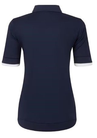 FootJoy Texture Knit polo da donna, navy/white