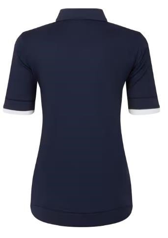 FootJoy Texture Knit polo da donna, navy/white