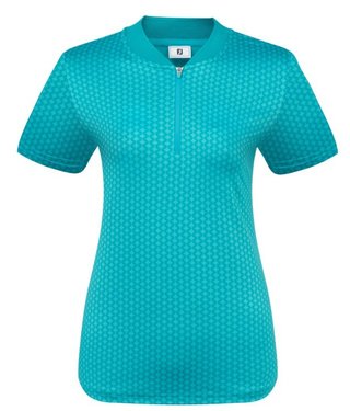 FootJoy Zip Blade polo da donna, tonal tile blue print