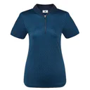 FootJoy Zip Blade polo da donna, tonal tile navy print