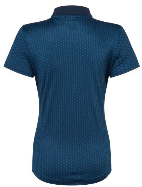 FootJoy Zip Blade polo da donna, tonal tile navy print