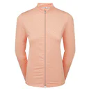 FootJoy Midlayer Full Zip Printed Sleeve felpa donna, desert peach