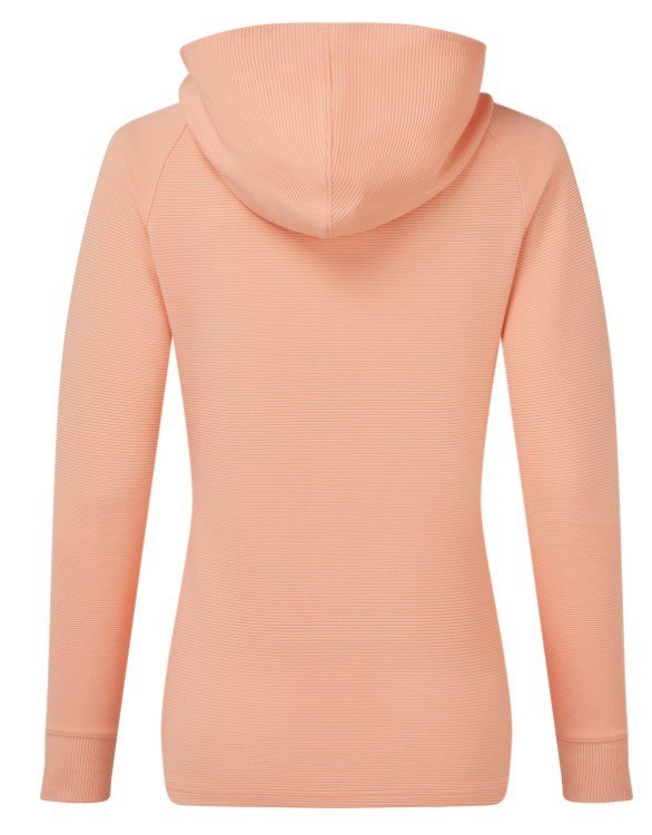 FootJoy Full-Zip Ottoman Hoodie felpa donna, desert peach