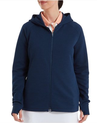 FootJoy Full-Zip Ottoman Hoodie felpa donna, navy