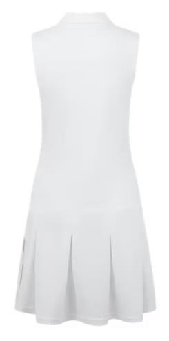 FootJoy Pleated abito da donna, bianco/desert peach