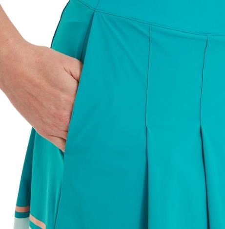 FootJoy Pleated gonna-pantalone da donna, tile blue/glacial blue