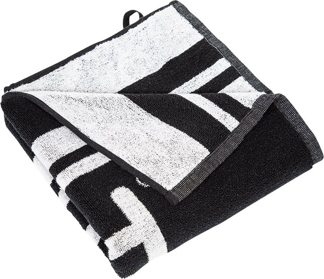 JuCad golf towel XXL Pro 50x100 cm asciugamano, nero