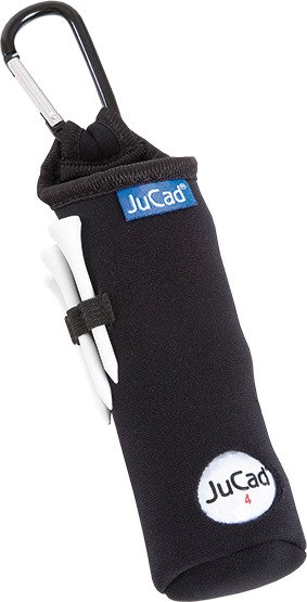 JuCad porta palline e tee in neoprene, nero