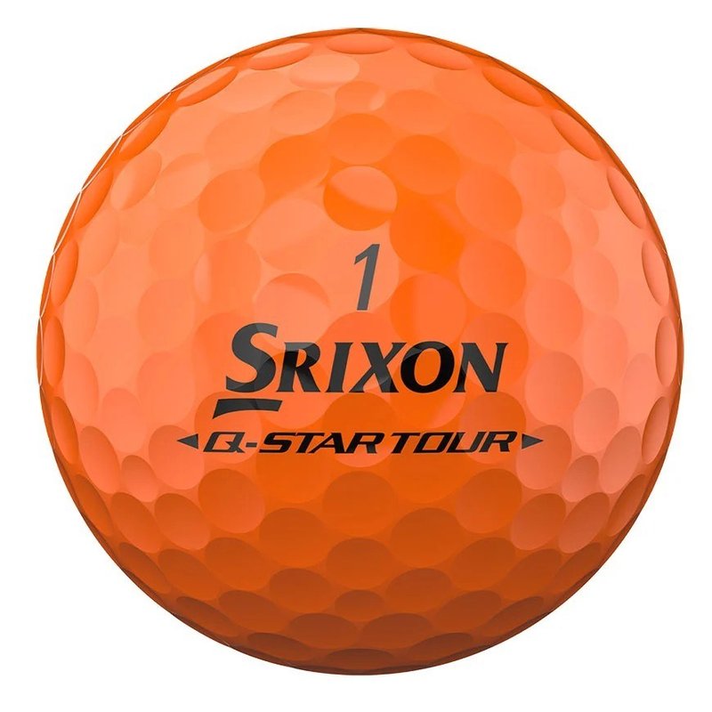 Srixon Q-Star Tour Divide palline da golf, giallo/arancione