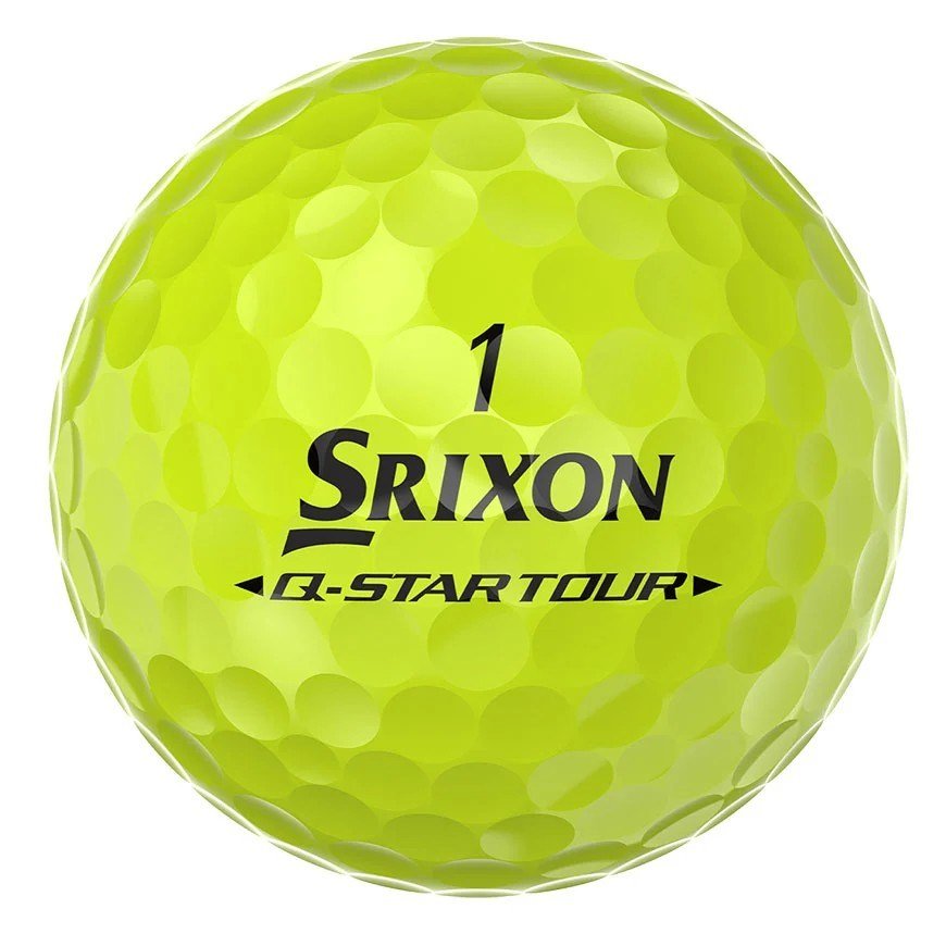 Srixon Q-Star Tour Divide palline da golf, giallo/arancione