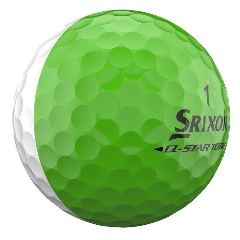 Srixon Q-Star Tour Divide palline da golf, bianche/lime