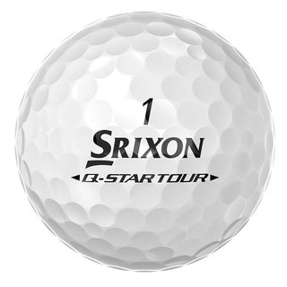 Srixon Q-Star Tour Divide palline da golf, bianche/lime