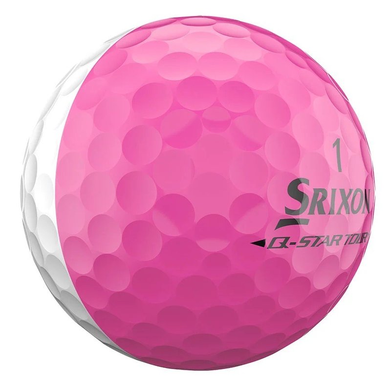 Srixon Q-Star Tour Divide palline da golf, bianche/rosa