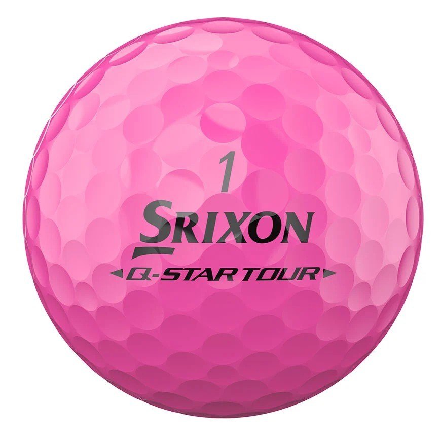 Srixon Q-Star Tour Divide palline da golf, bianche/rosa