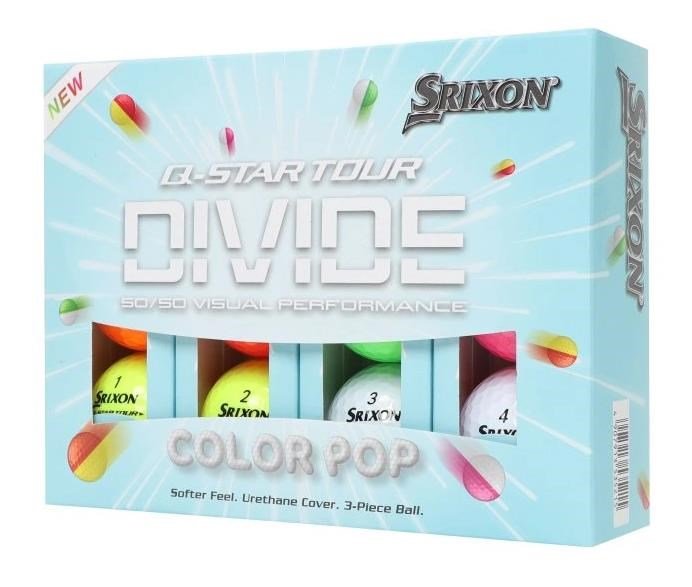 Srixon Q-Star Tour Divide 6 Multi palline da golf, mix di colori