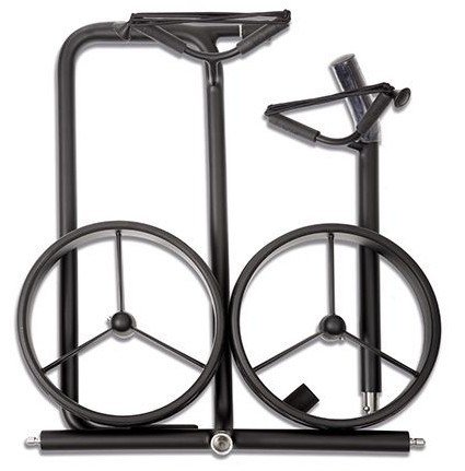 JuStar Black carrello manuale a 2 ruote, nero opaco