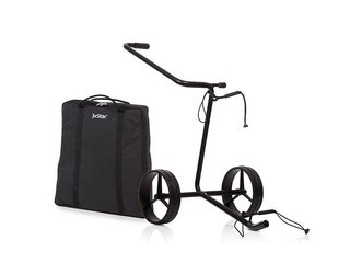 JuStar Black carrello manuale a 2 ruote, nero opaco