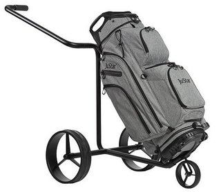 JuStar Black carrello manuale a 3 ruote, nero opaco