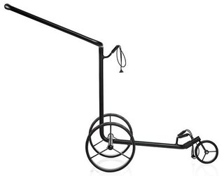 JuStar Black carrello manuale a 3 ruote, nero opaco