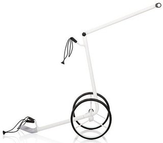 JuStar White carrello manuale a 2 ruote, bianco lucido