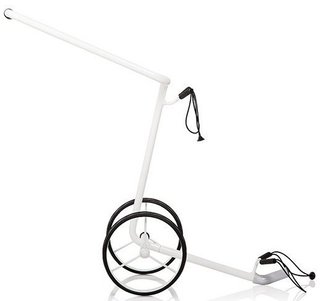JuStar White carrello manuale a 2 ruote, bianco lucido