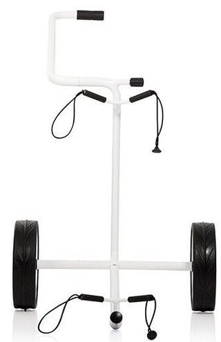JuStar White carrello manuale a 2 ruote, bianco lucido