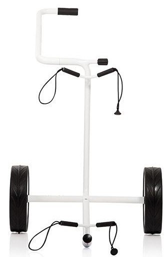 JuStar White carrello manuale a 2 ruote, bianco lucido