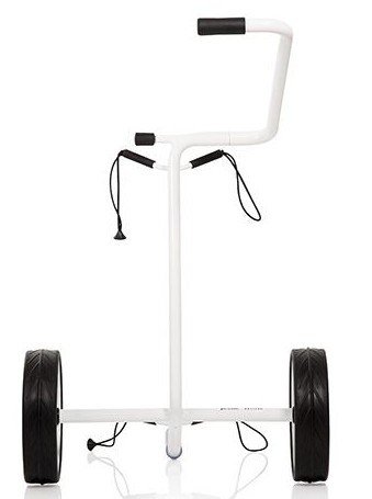 JuStar White carrello manuale a 2 ruote, bianco lucido
