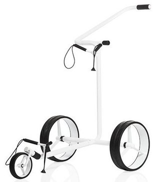 JuStar White carrello manuale a 3 ruote, bianco lucido