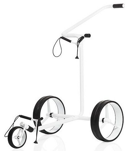 JuStar White carrello manuale a 3 ruote, bianco lucido