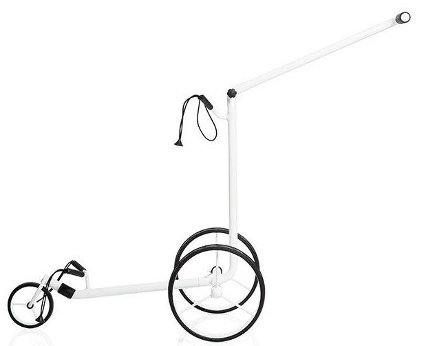 JuStar White carrello manuale a 3 ruote, bianco lucido