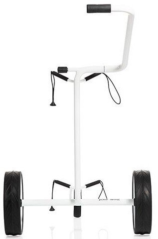 JuStar White carrello manuale a 3 ruote, bianco lucido